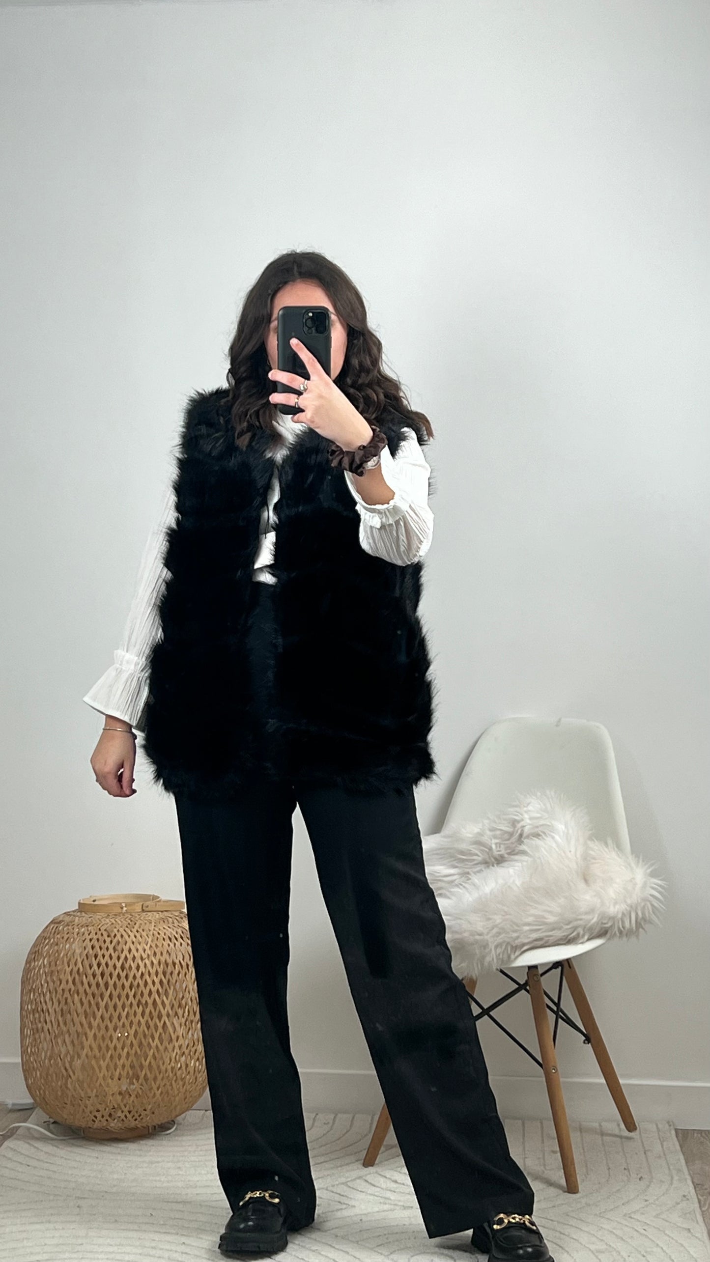 Pantalon tailleur Noir (grande) - FANNY