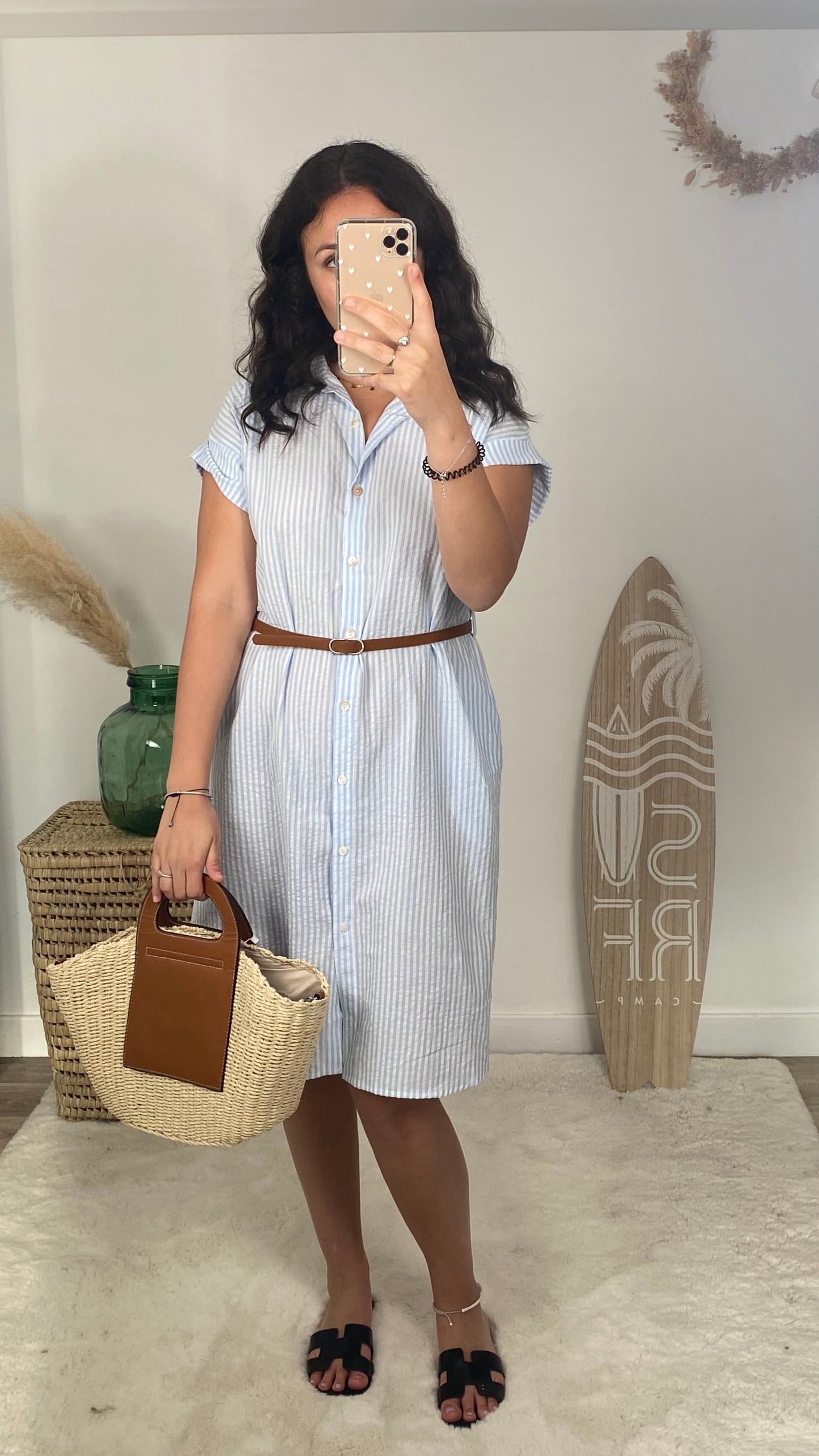 Robe à rayure- ST TROPEZ