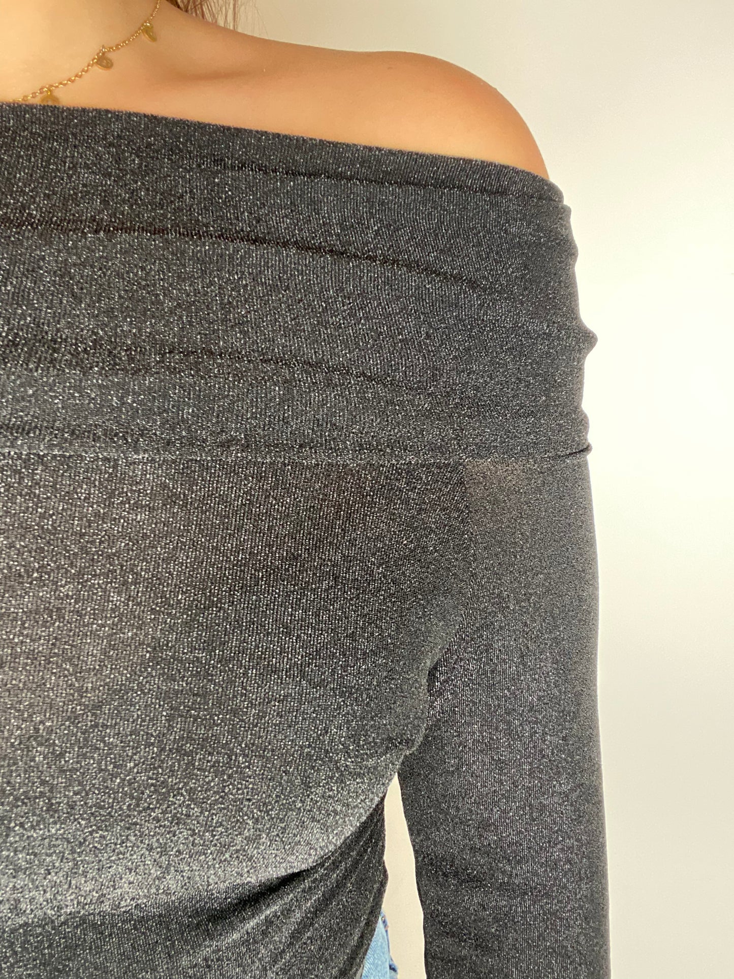 Top Bardot PAILLETTES