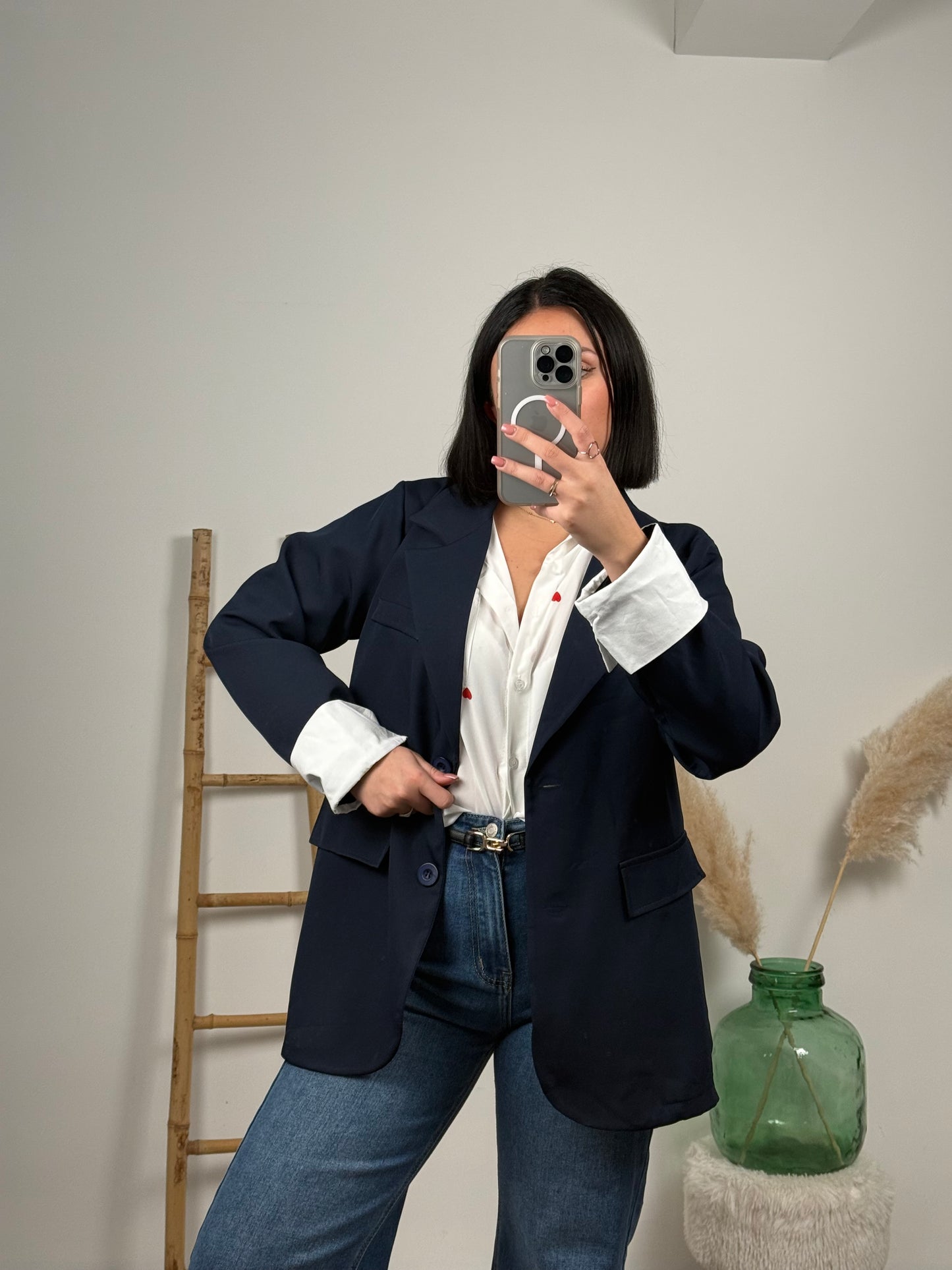 Blazer bleu marine - CASSANDRE