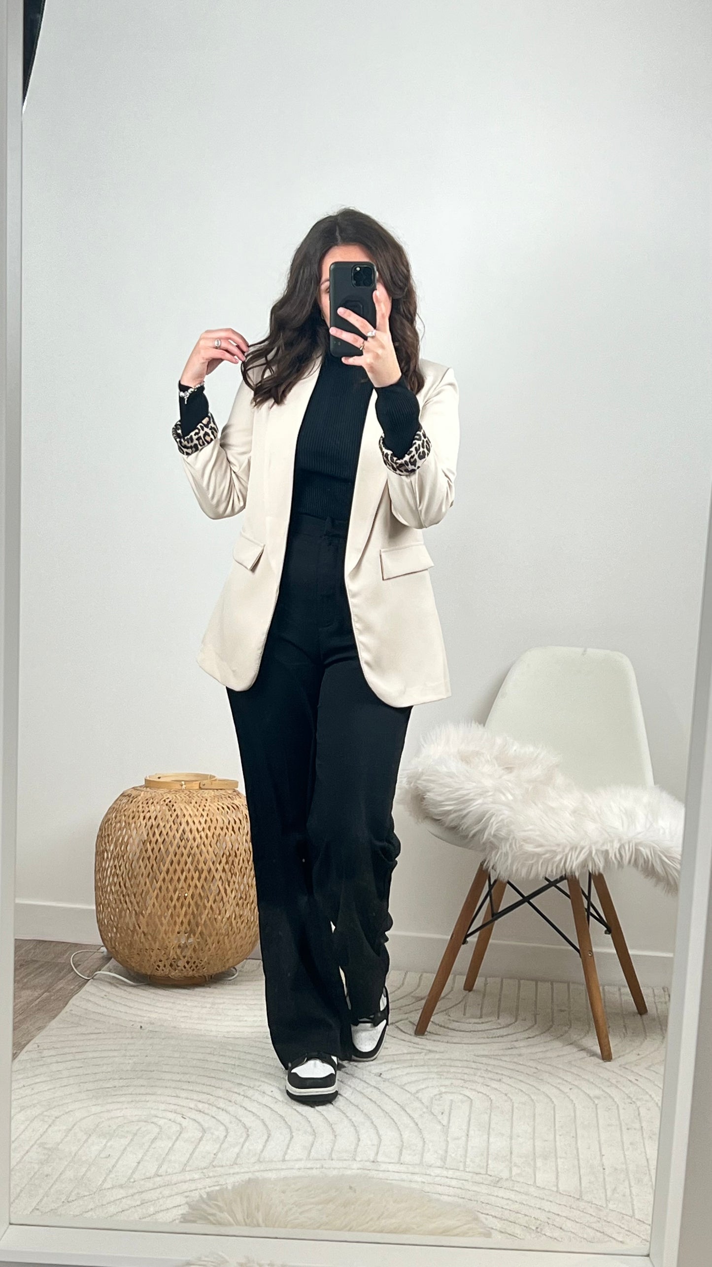 Pantalon tailleur Noir (grande) - FANNY