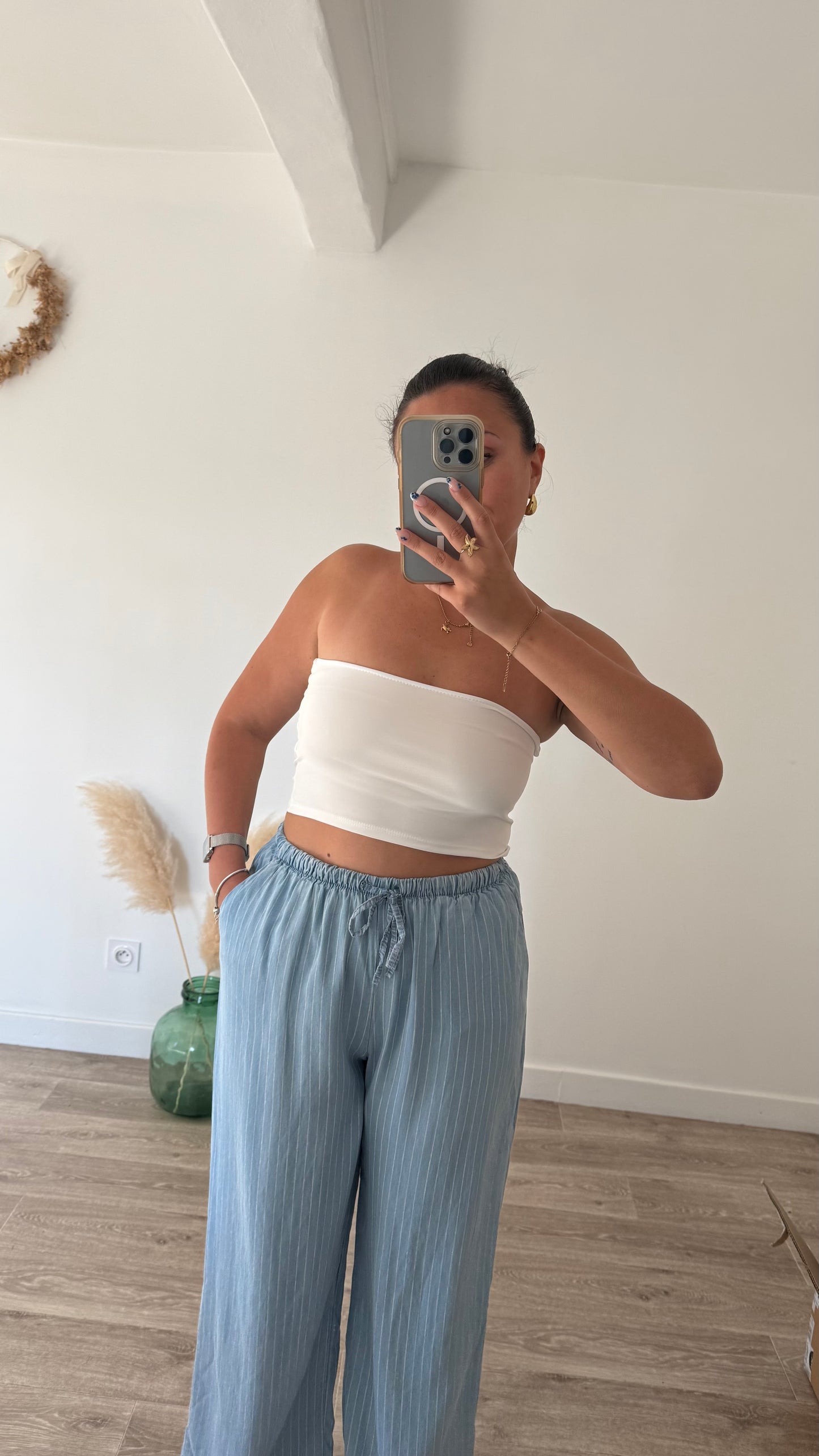 Top bustier blanc- BONNIE