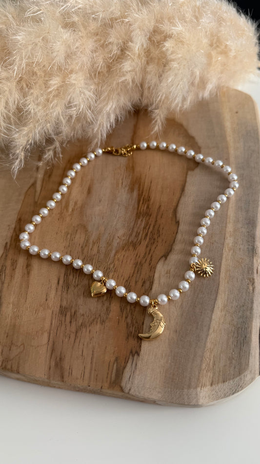 Collier en perle- MOON