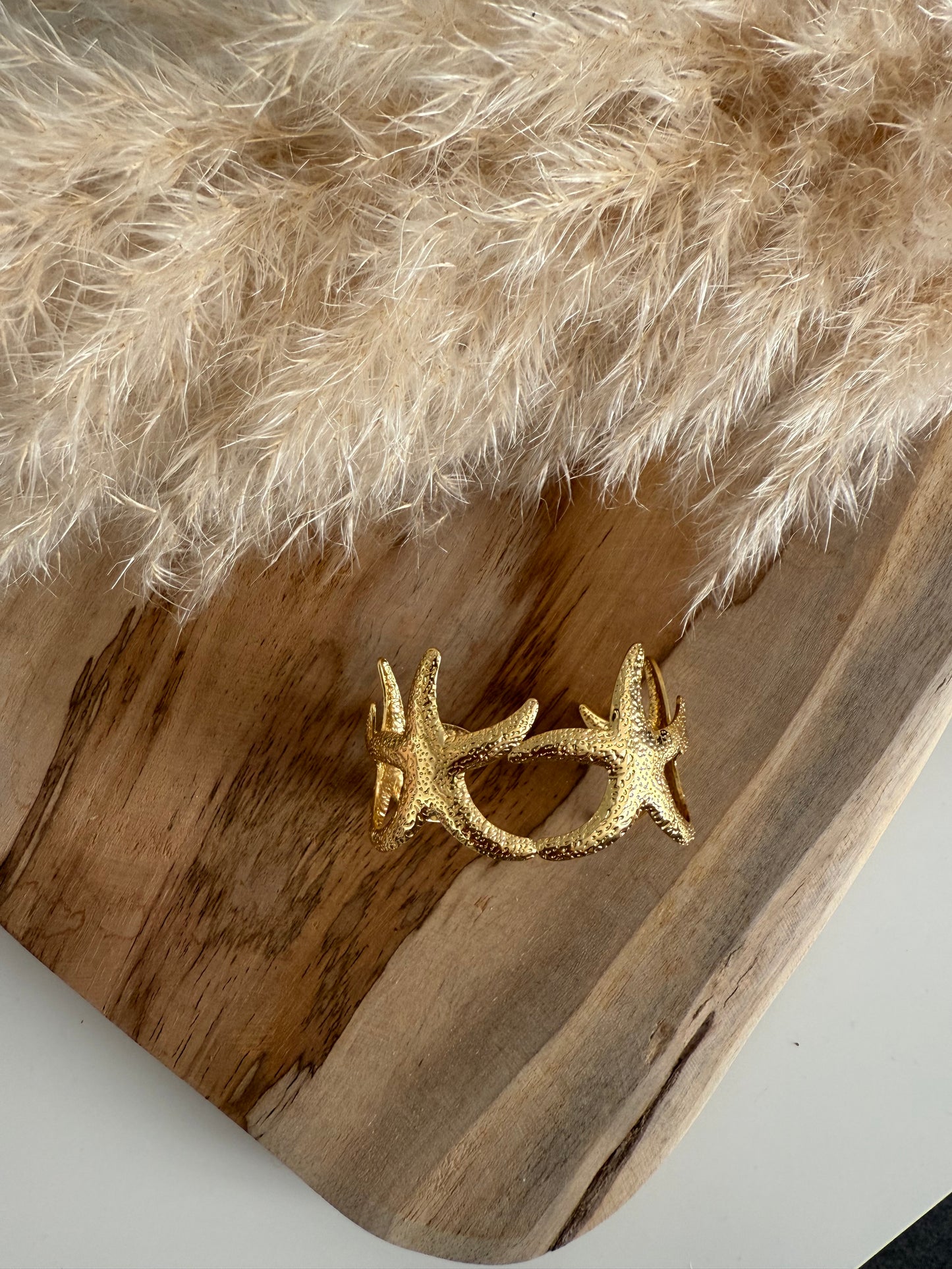 Manchette doré ETOILE DE MER