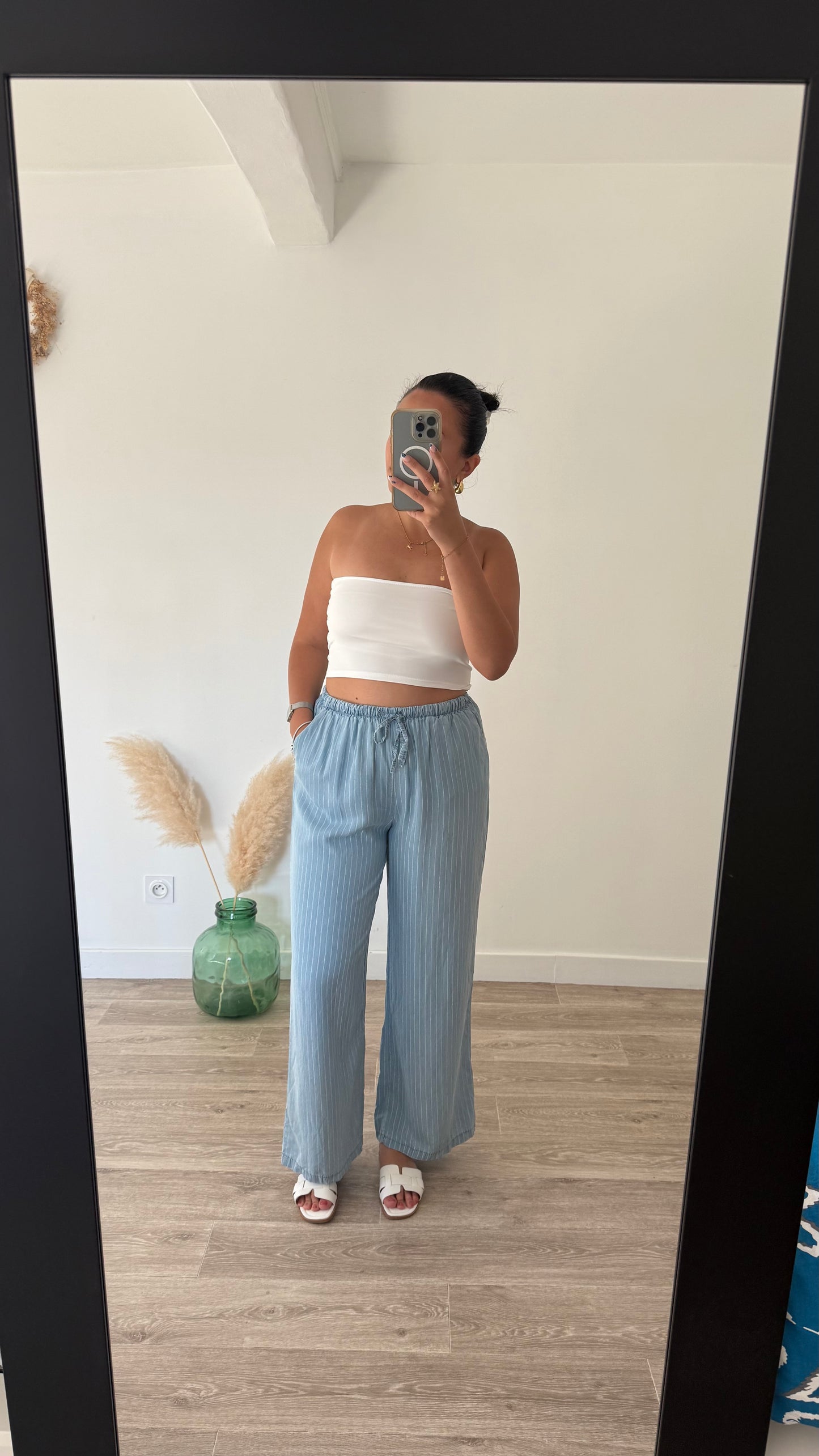 Pantalon fluide à rayures- LOLITA