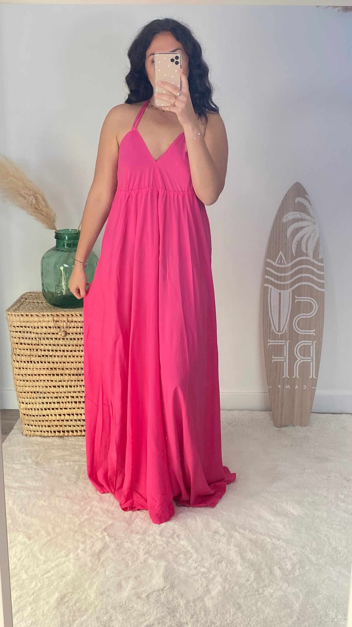 Robe dos nu rose- BALI