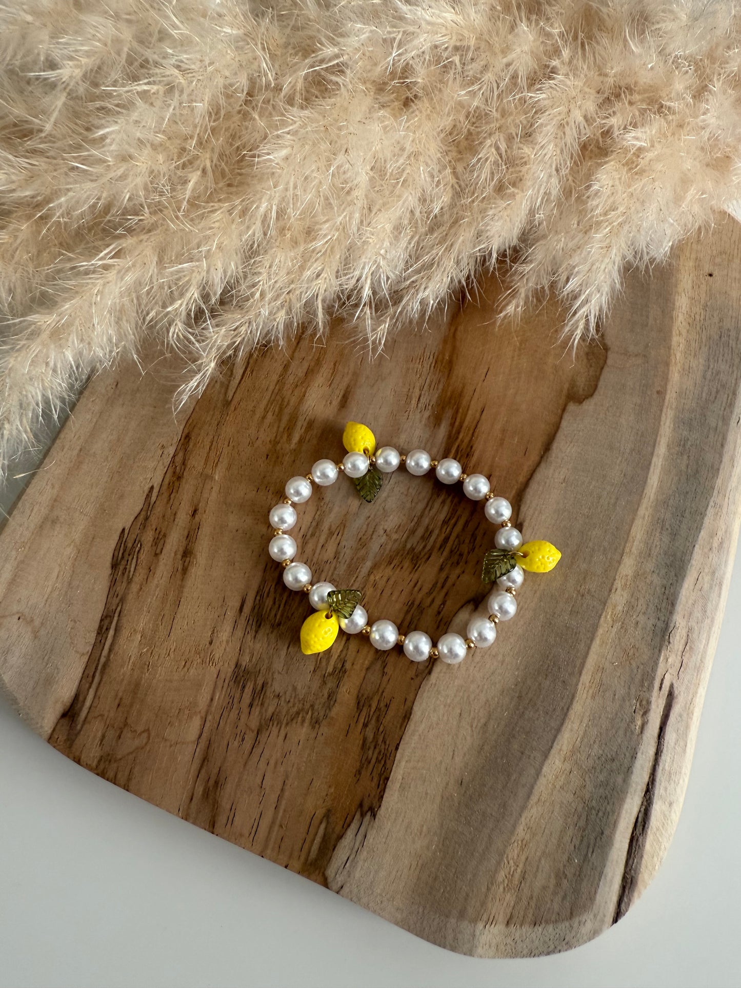bracelet en perle CITRON