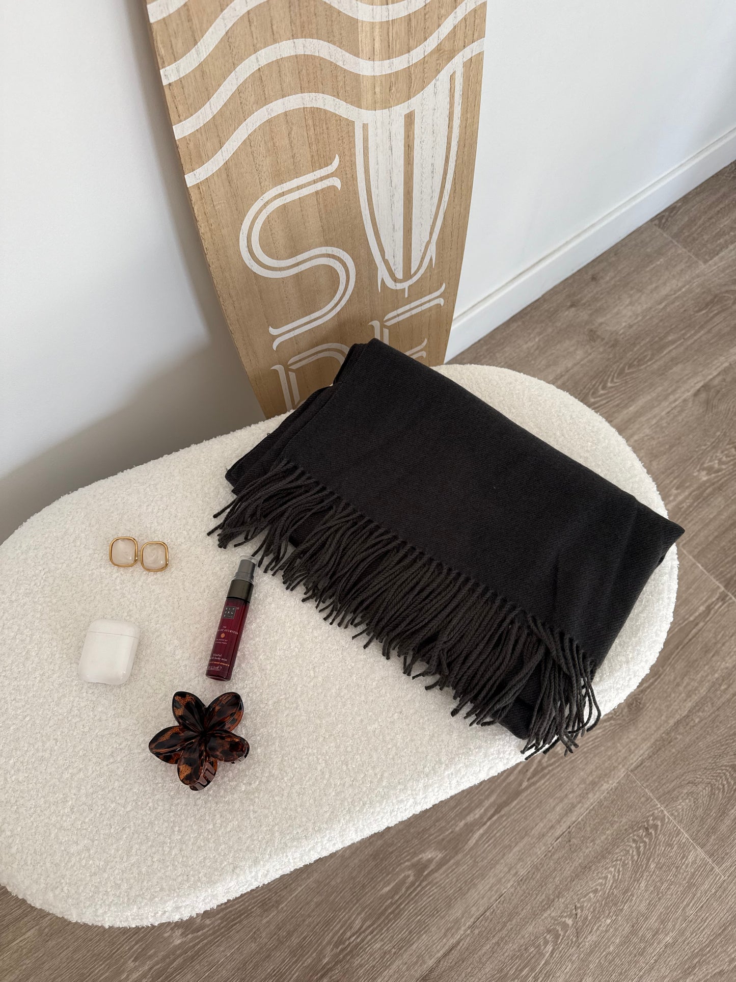 Écharpe XXL- GRIS FONCÉ