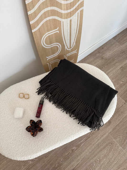 Écharpe XXL- GRIS FONCÉ