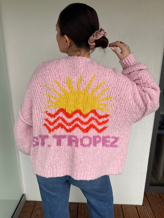 Gilet rose oversize - SAINT TROPEZ