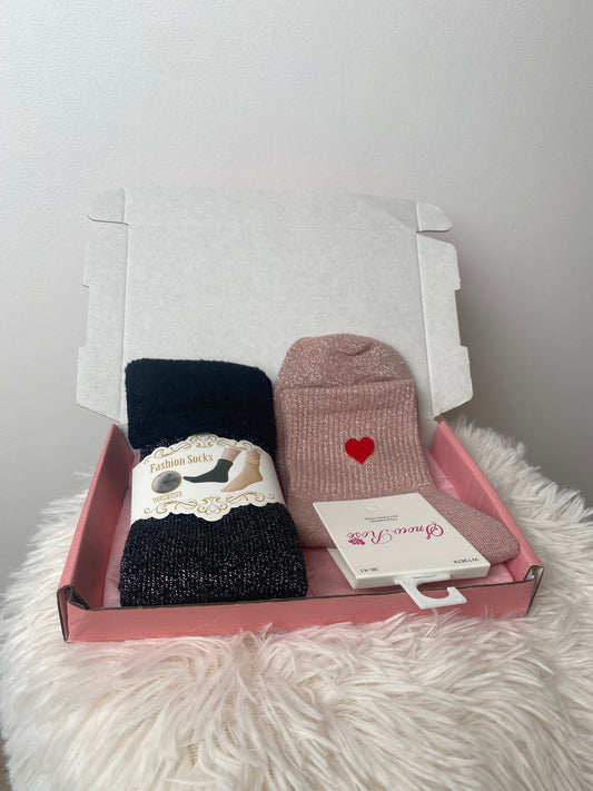 Coffret cadeau « Spécial chaussettes à paillettes »