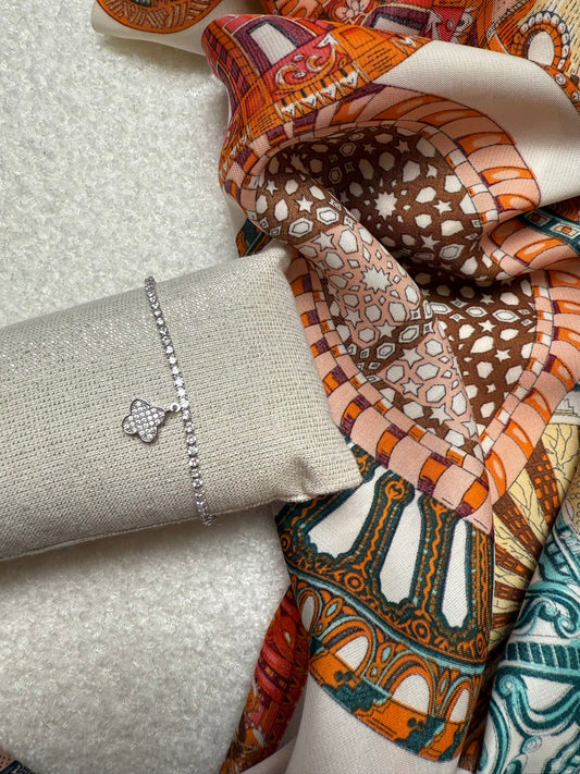 Bracelet argent - TRÈFLE