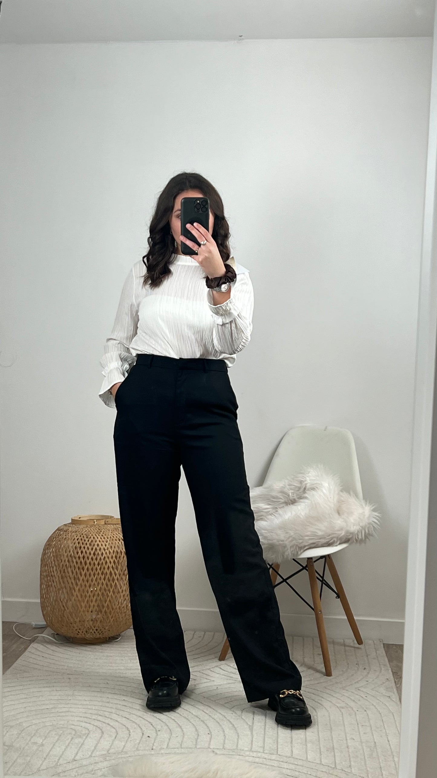 Pantalon tailleur Noir (grande) - FANNY