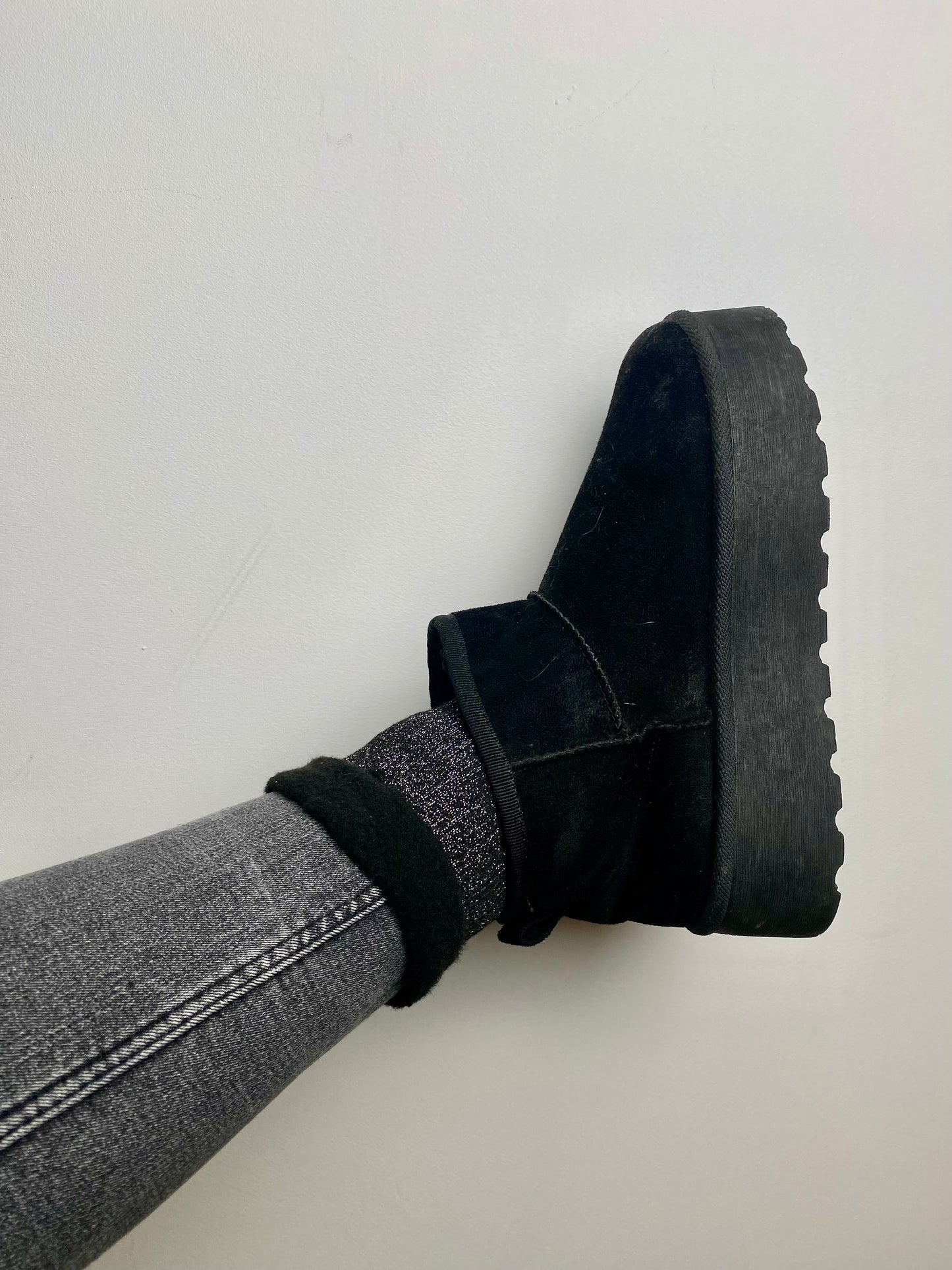 Chaussettes à paillettes « polaires »
