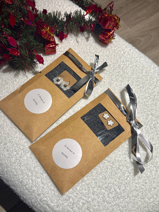 Coffret cadeau chaussettes à paillettes + boucles d’oreilles 🫣