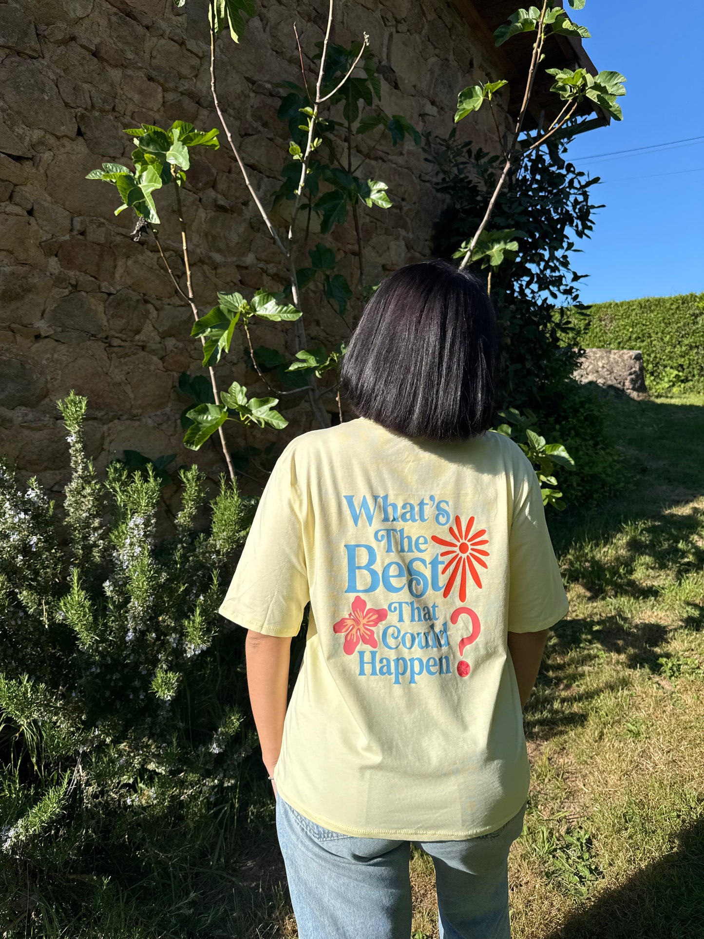 T-shirt jaune FLOWER