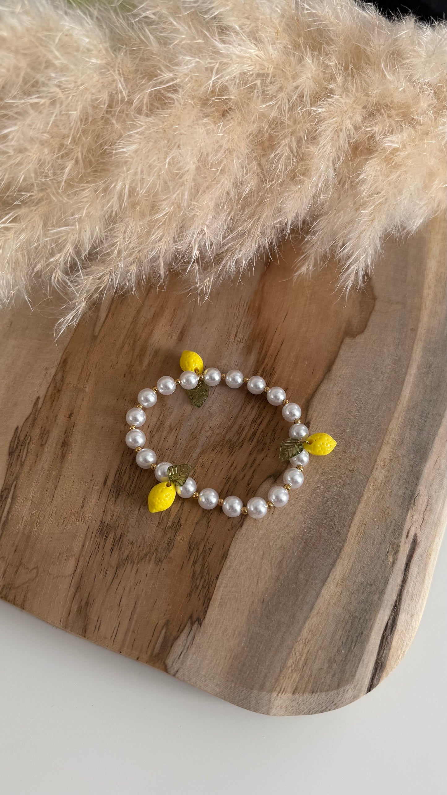 bracelet en perle CITRON