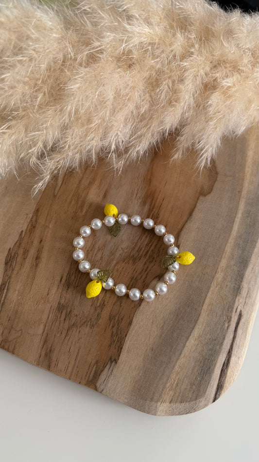 bracelet en perle CITRON