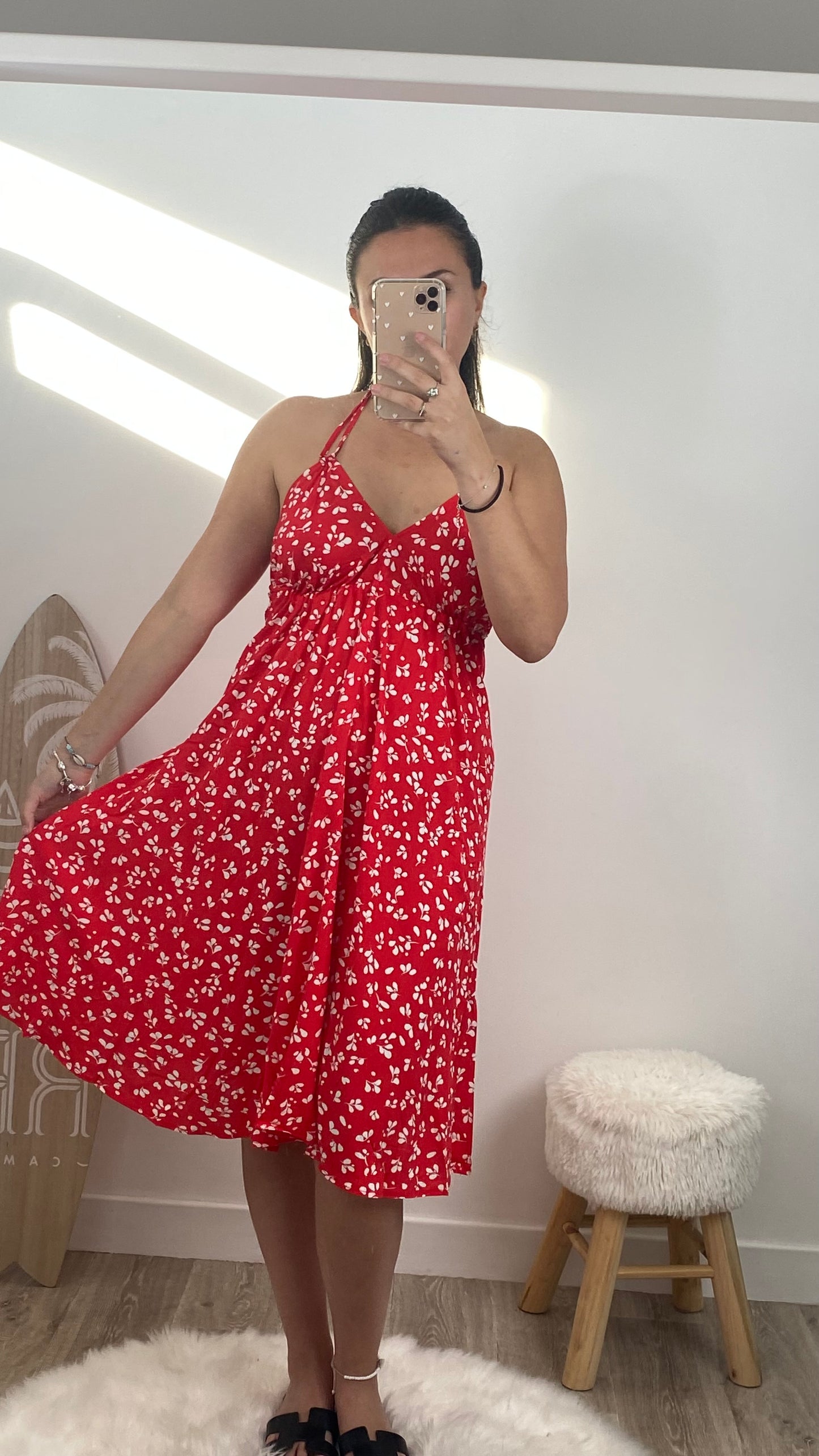 Robe dos nu courte- MADY