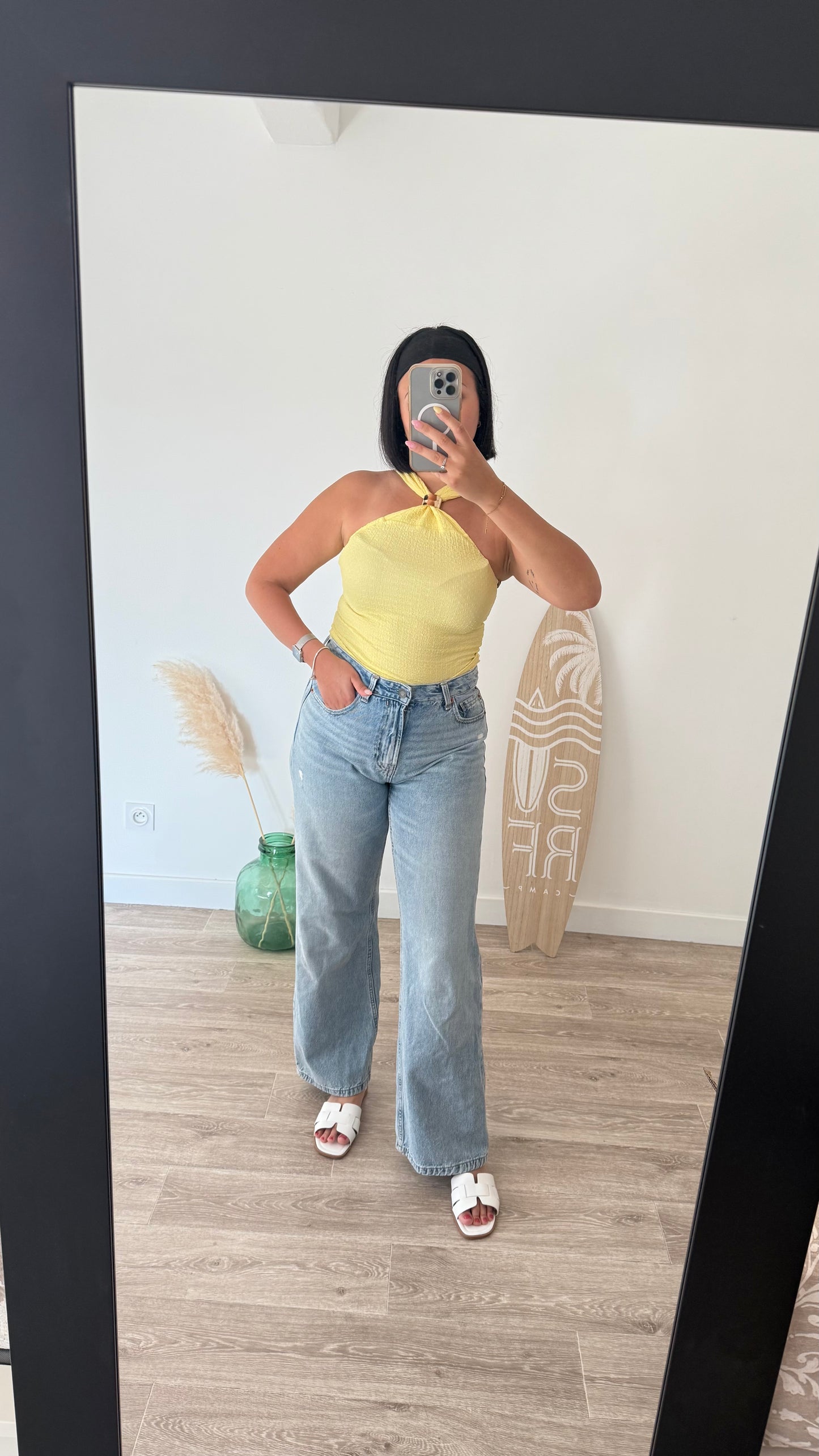 Top à détail doré- CAROLINA