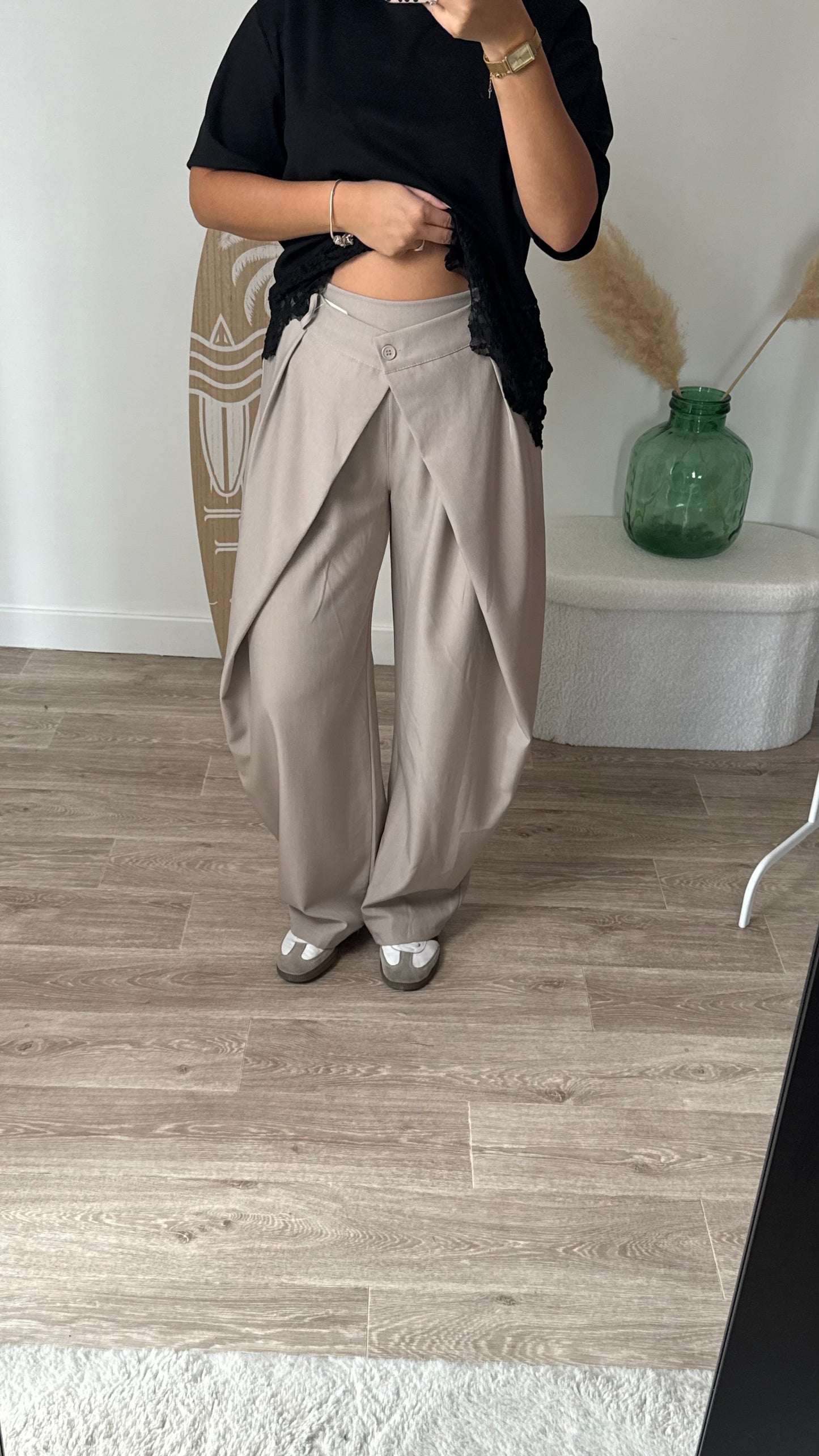Pantalon ballon taupe - BILLIE