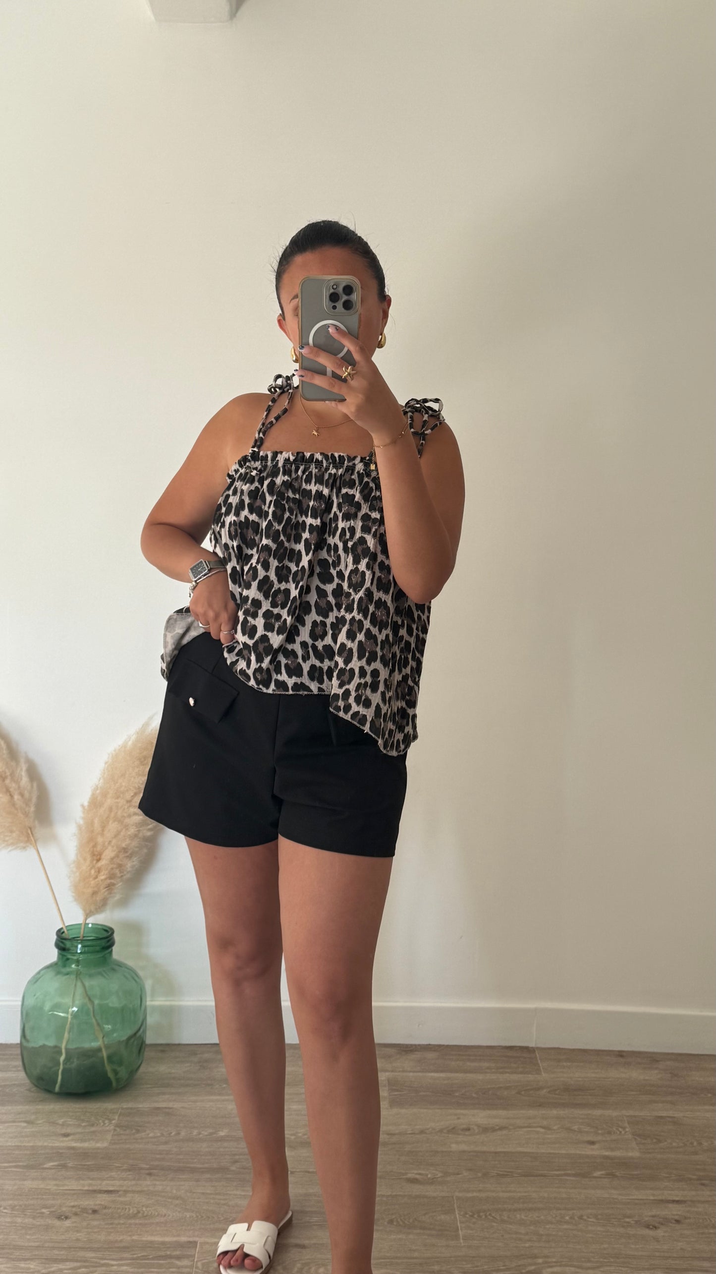 Débardeur en gaze de coton- LEO