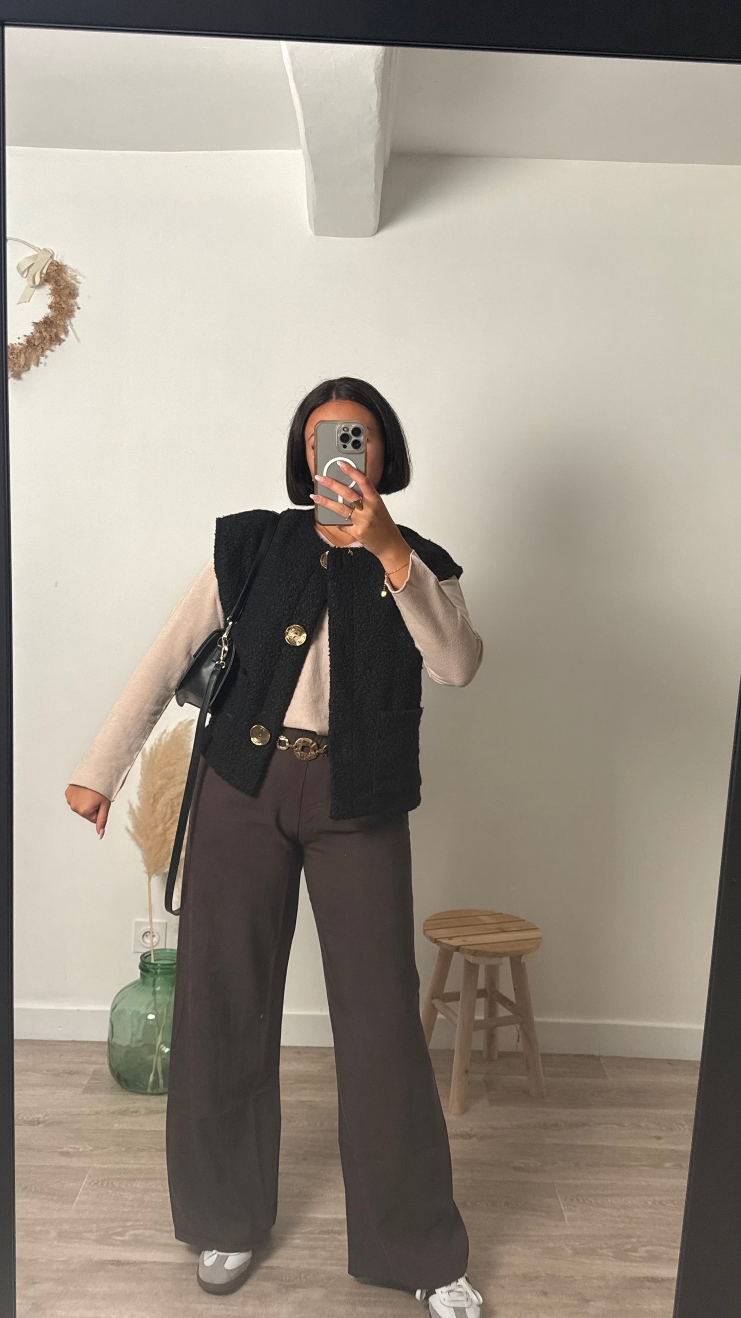 Pantalon fluide marron- GUSTAVE