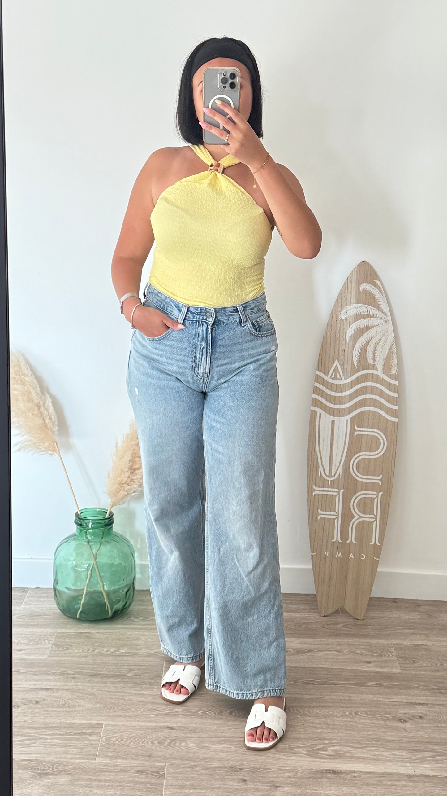 Top à détail doré- CAROLINA