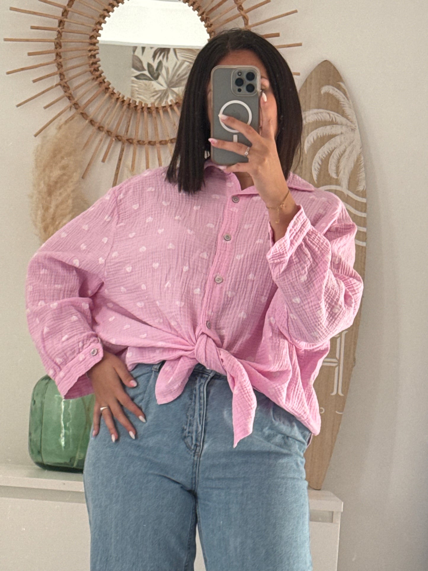 Chemise en gaze de coton- LOVERS