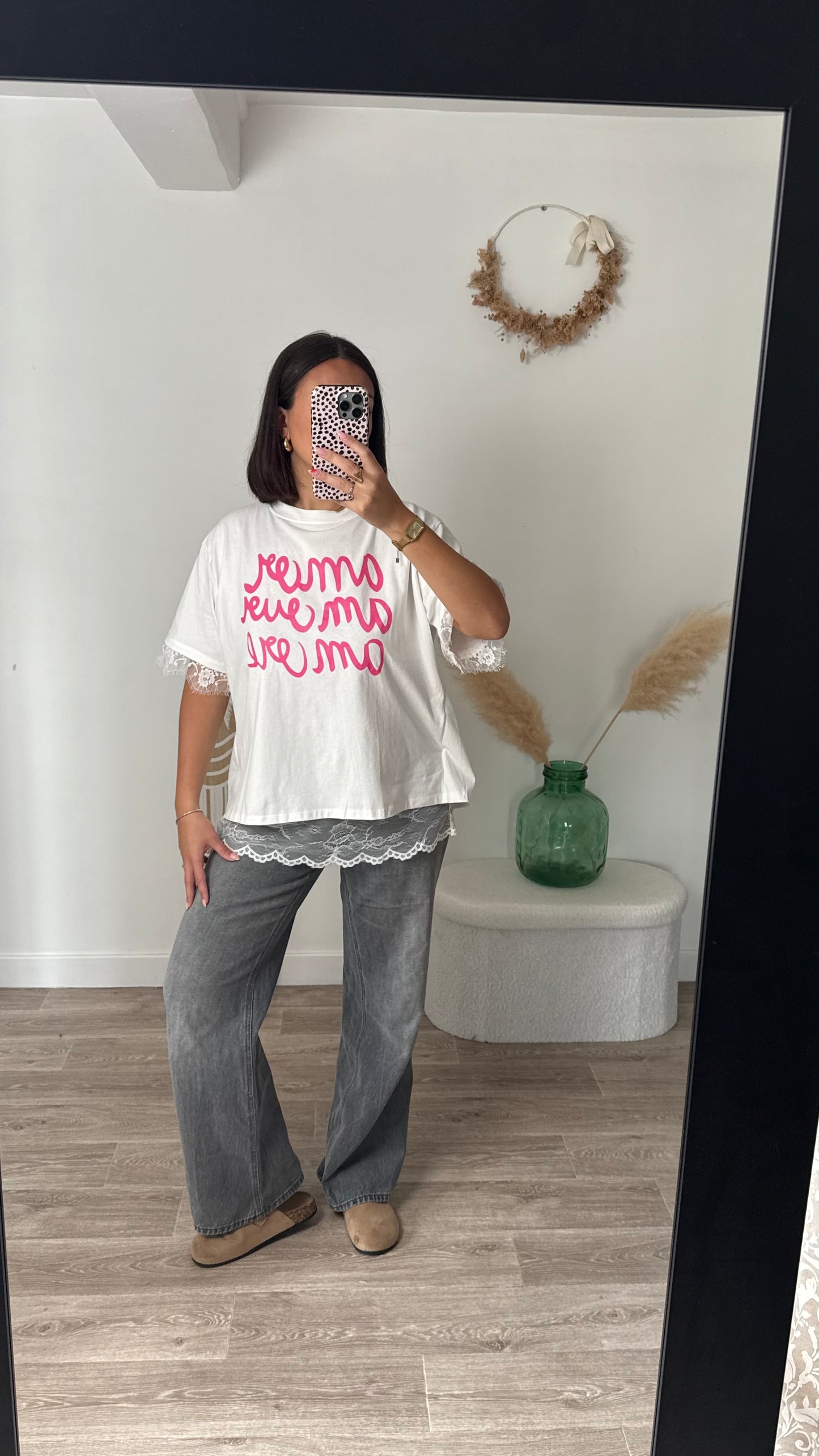 Tee-shirts dos nu en dentelle blanc - AMOR