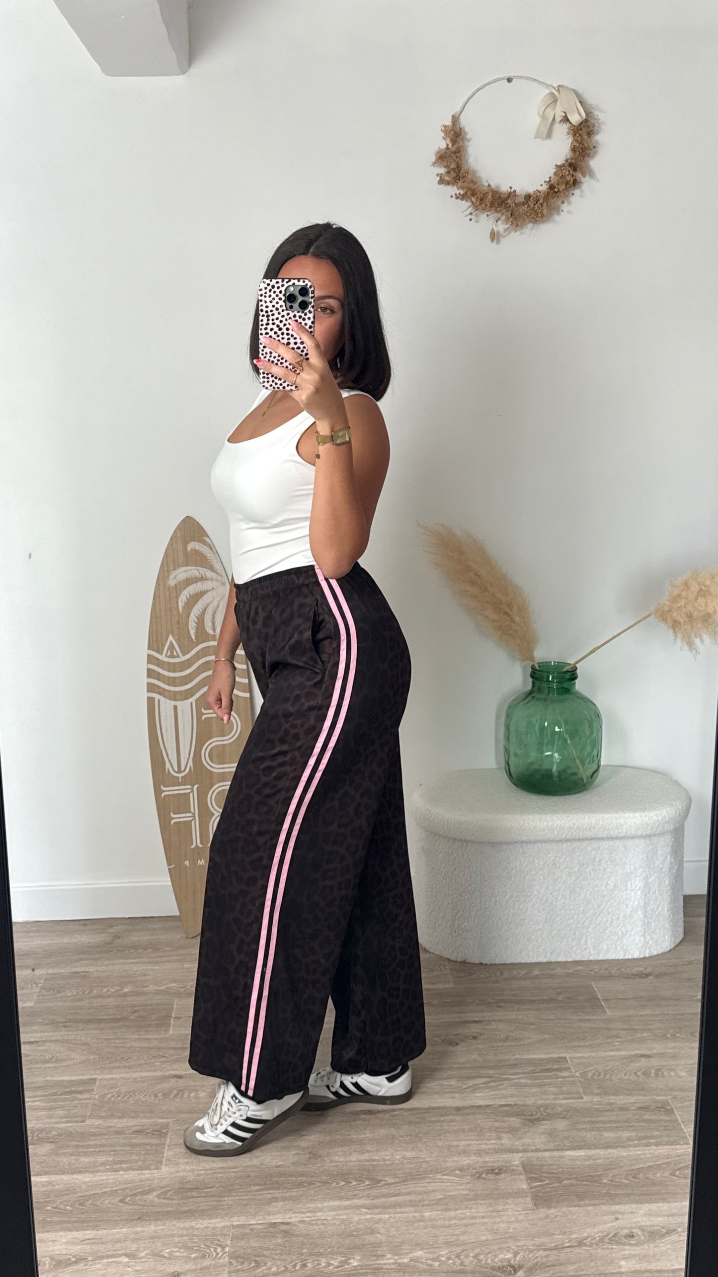 Jogging léopard rose - TRESSIA