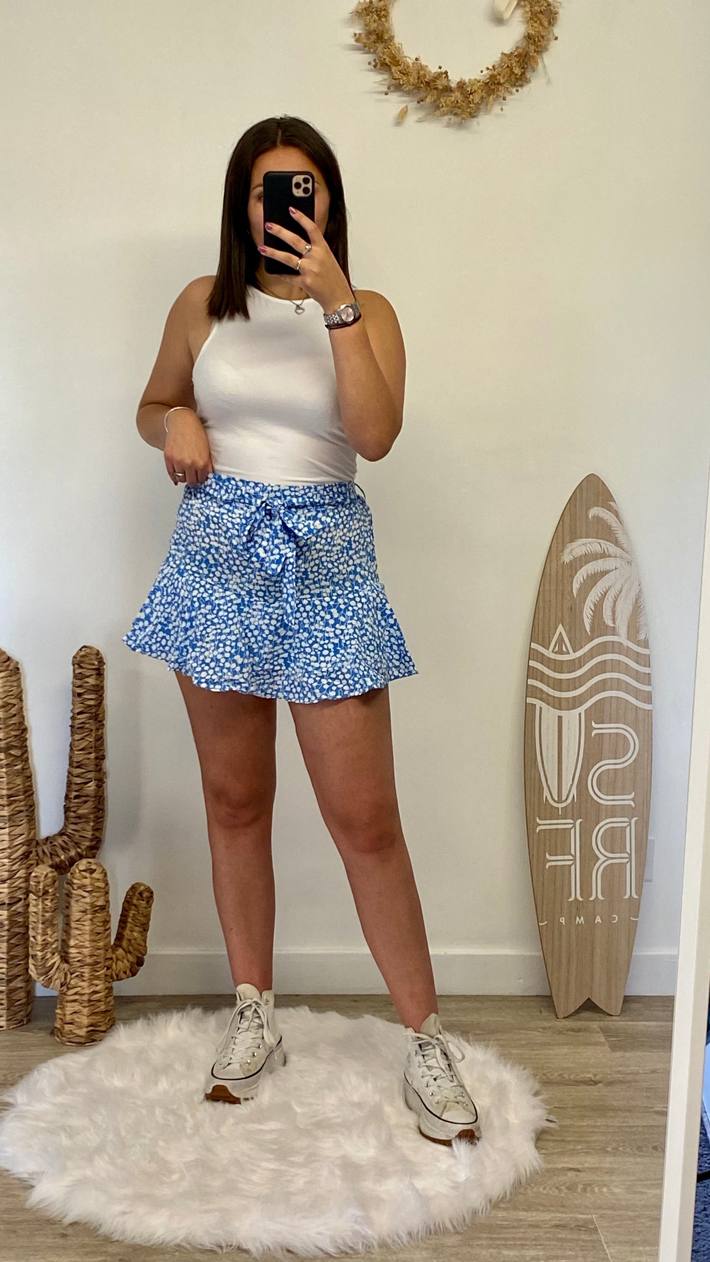 Jupe short Bleu CARAÏBE